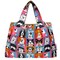 Wrapables Large Foldable Tote Nylon Reusable Grocery Bags, Cute Dogs